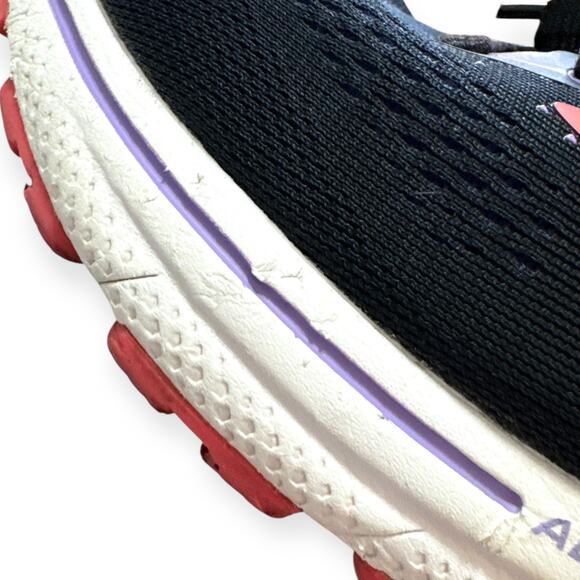 Brooks Black Purple Coral Adrenaline GTS 22 Running Shoes Women's Size 9 - Picture 9 of 12